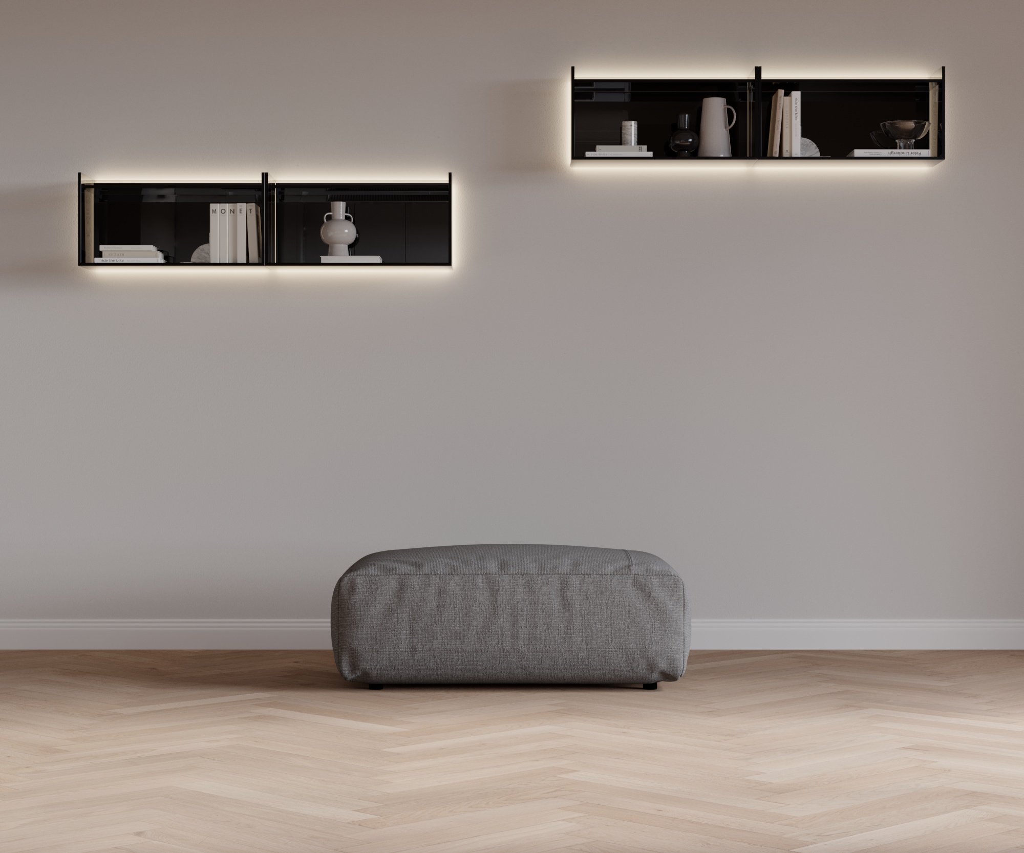 Cloud HockerAL203x83 Stoff Tundra 10 Mittelgrau