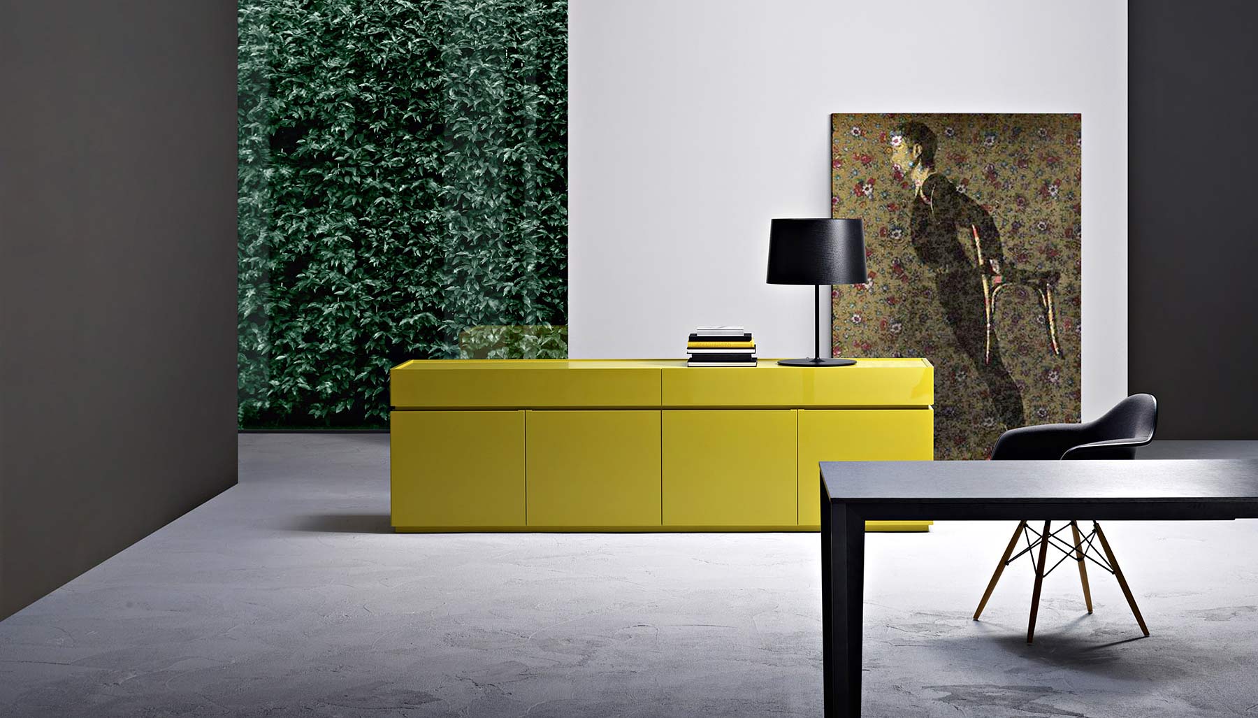 Breites Esszimmer Sideboard in Lack