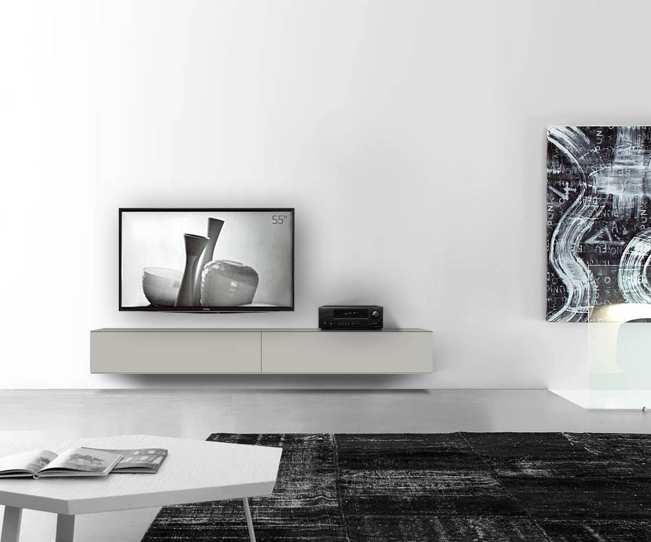 /Design Lowboard mur B240 H33 5 gris clair mat /Design Lowboard mur B240 H33 5 gris clair mat