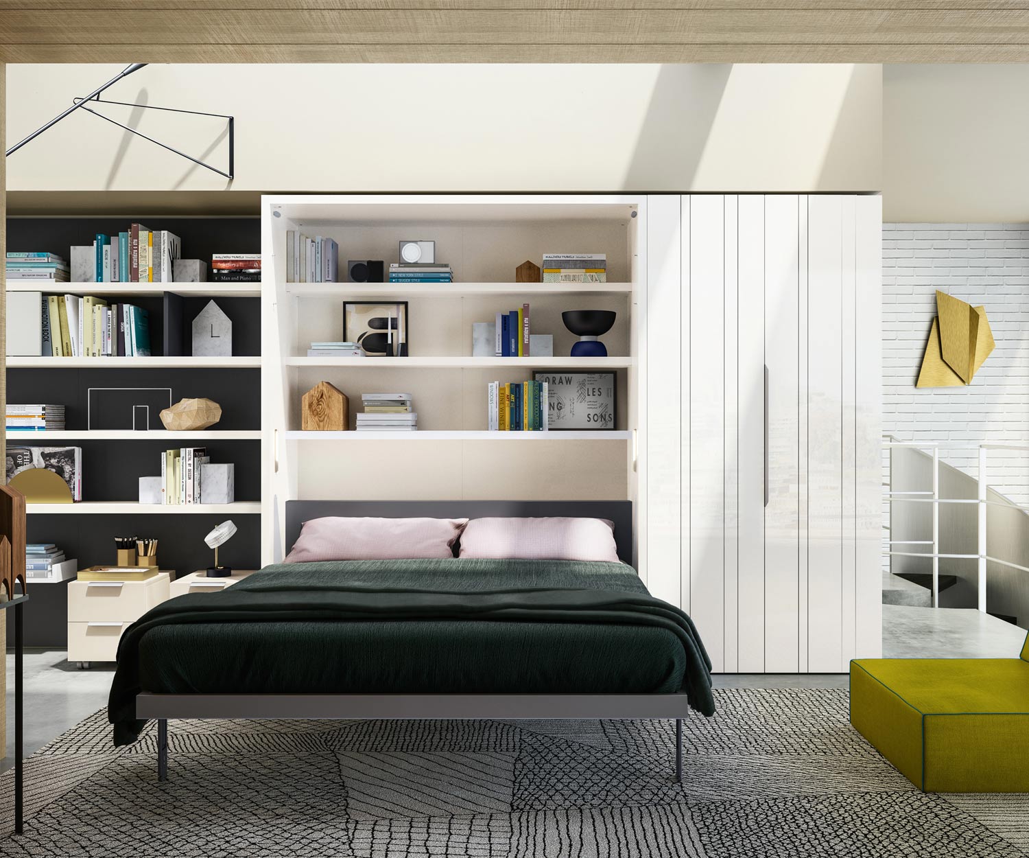 Exclusif Clei Penelope 2 Board Design lit armoire avec bureau Exclusif Clei Penelope 2 Board Design lit armoire avec bureau