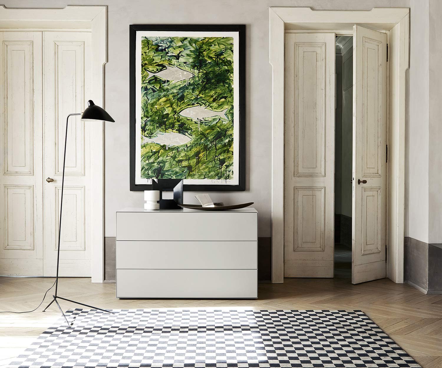 Exklusive Livitalia Ecletto Design Kommode Weiß Matt Exklusive Livitalia Ecletto Design Kommode Weiß Matt