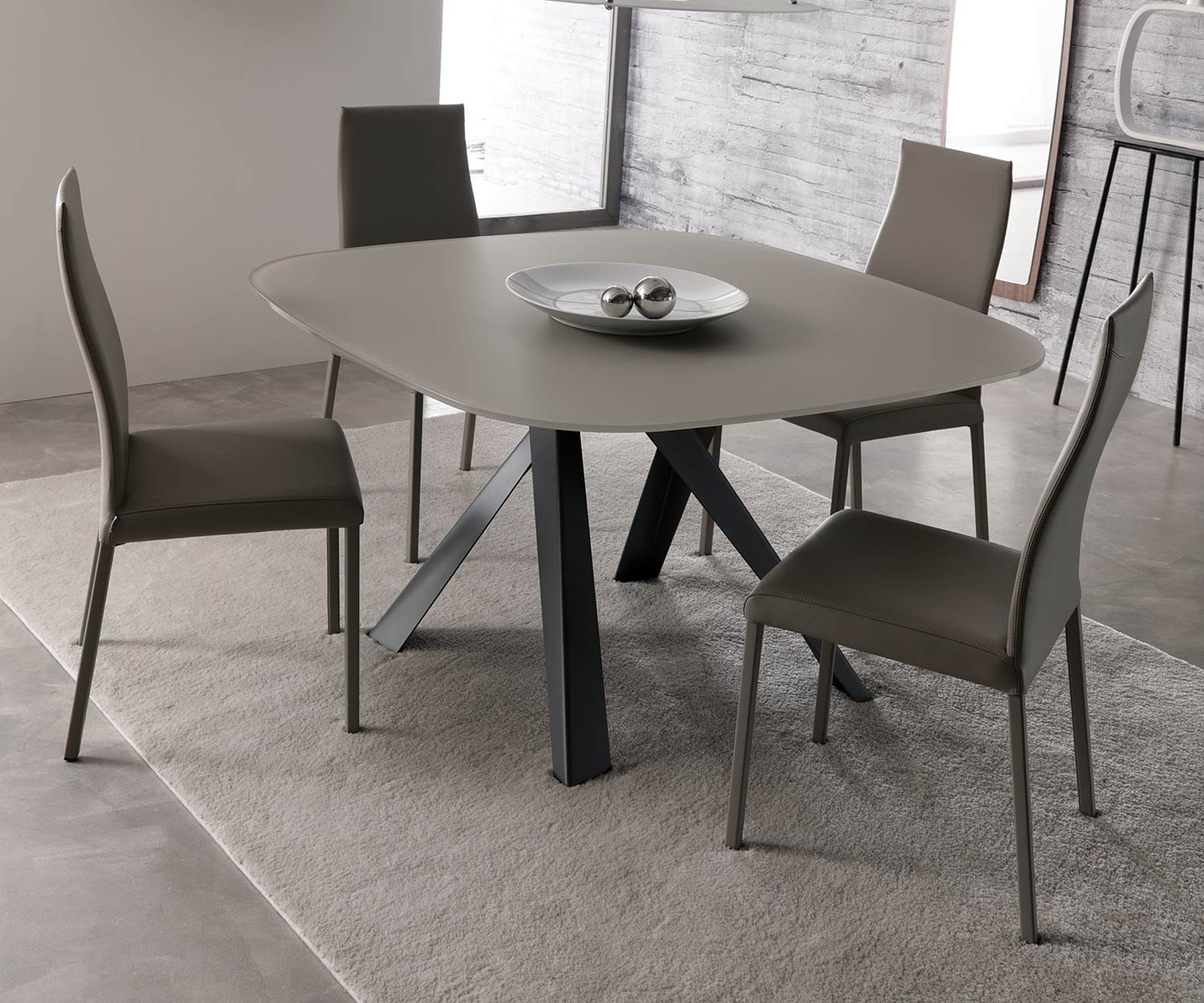 Ozzio Tisch Bombo T245 Glas Beige (Crema) Ozzio Tisch Bombo T245 Glas Beige (Crema)