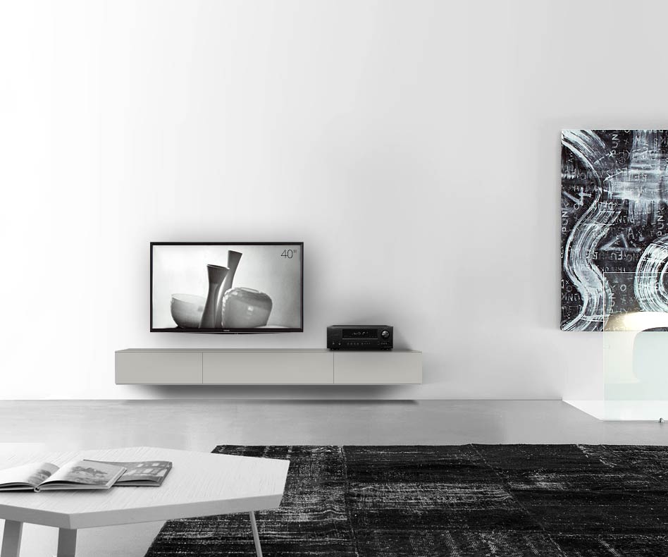 /Design Lowboard Wand B210 H25 5 matt hellgrau /Design Lowboard Wand B210 H25 5 matt hellgrau