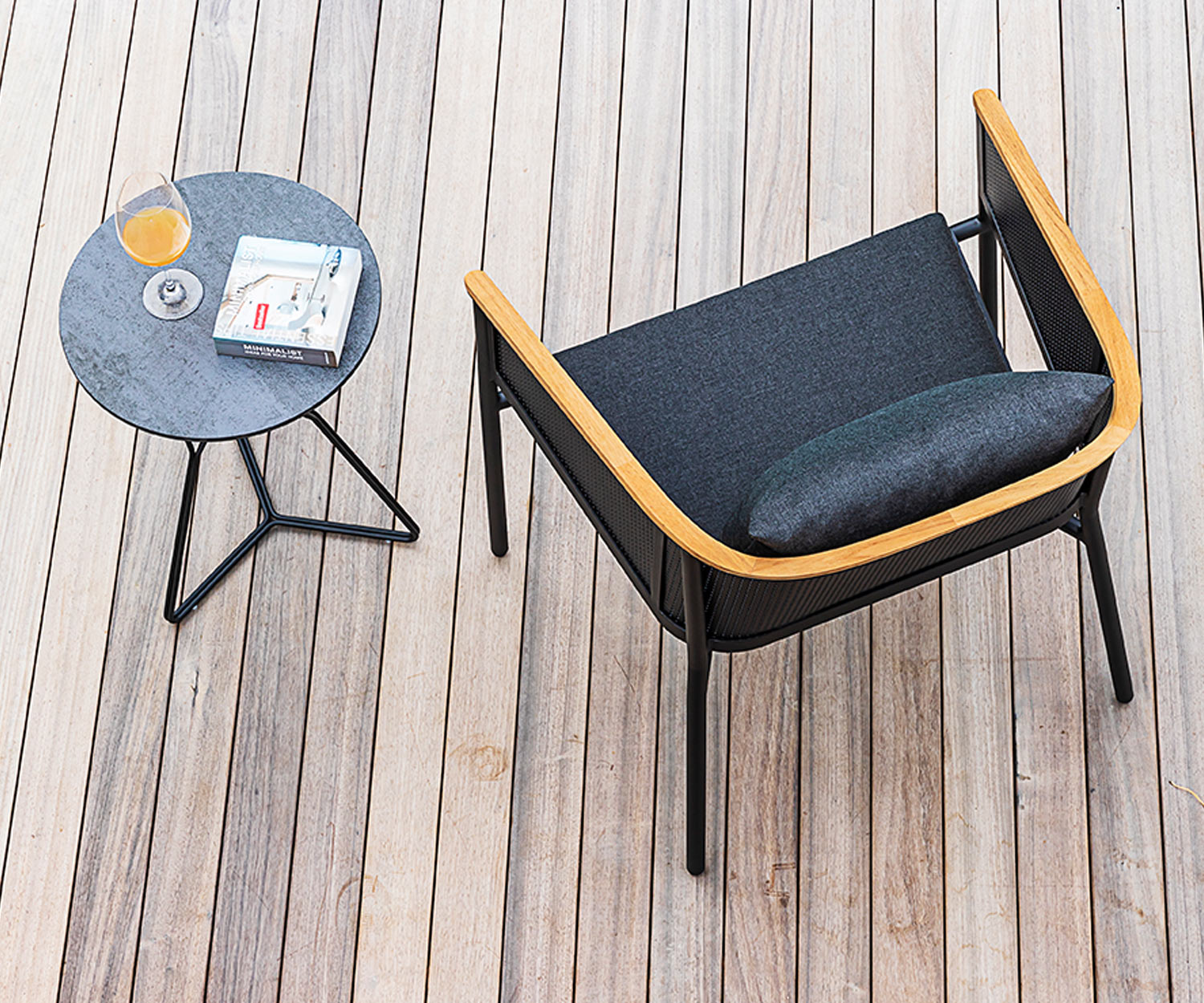 Exclusif Oasiq Riad Designer Lounge Chaise de jardin Structure en aluminium