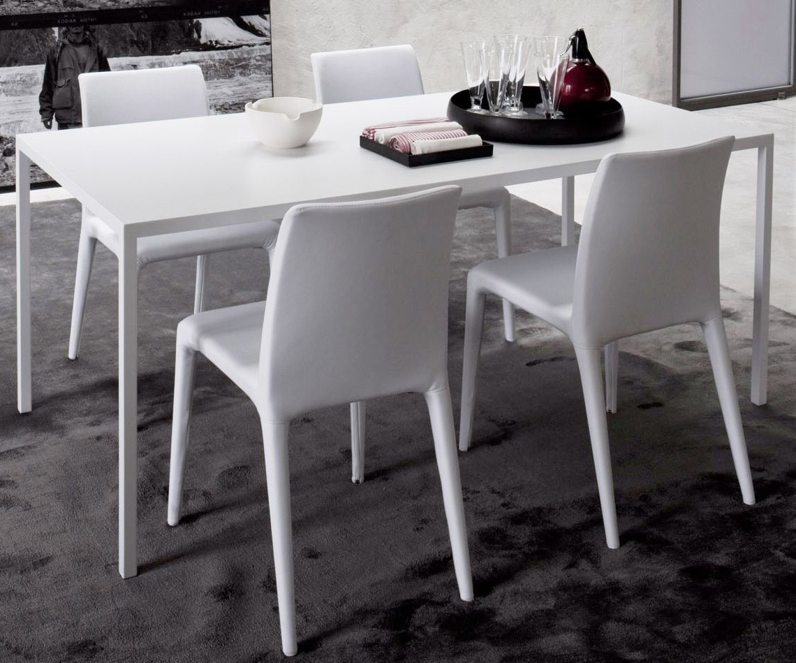 Exclusif Novamobili Table design Filo Blanc mat