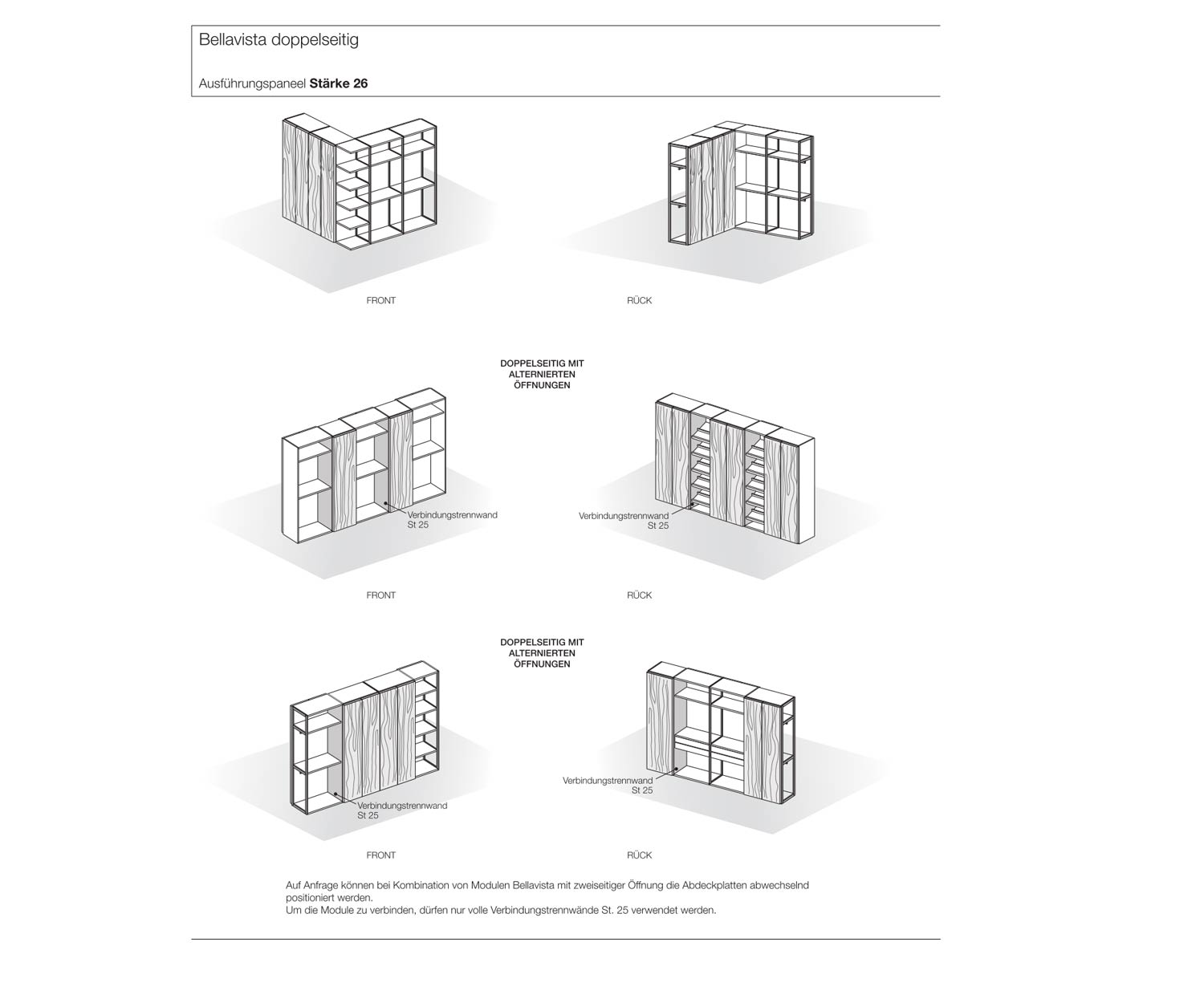 Livitalia Bellavista Designer Ankleidezimmer System Beispiele 1 Livitalia Bellavista Designer Ankleidezimmer System Beispiele 1