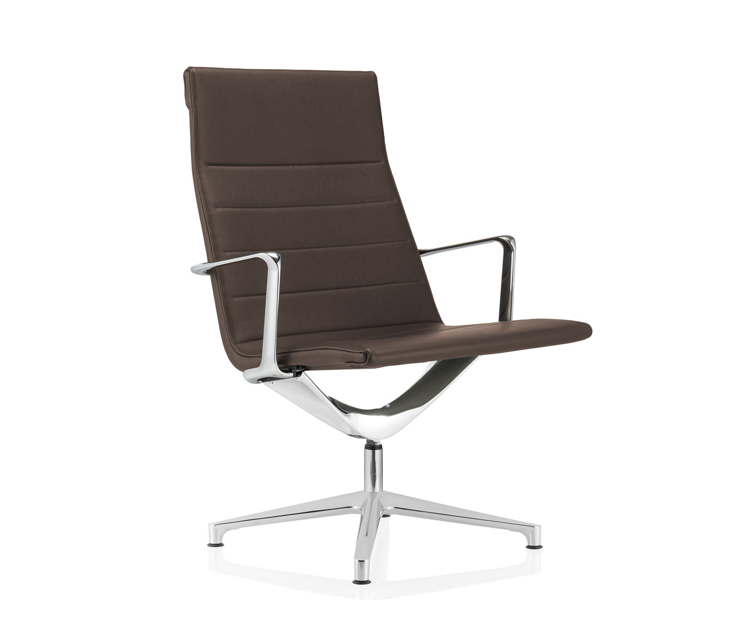 ICF Vela Lounge Leder 919 Braun H69