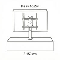 B 150 cm bis 65 Zoll TV