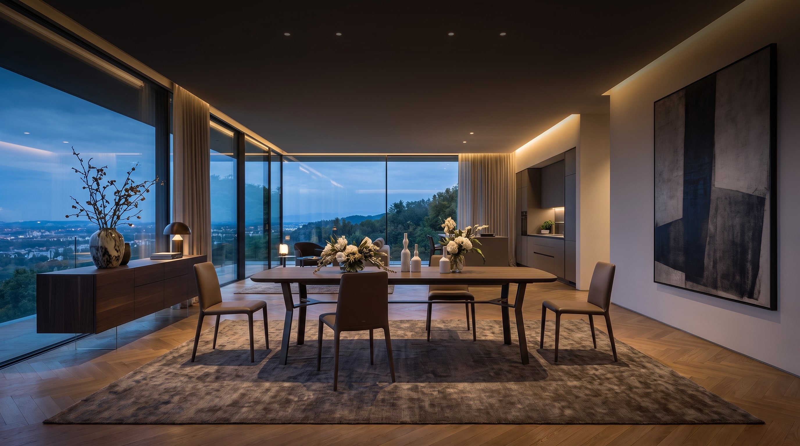 Modernes Esszimmer einrichten: 14 Ideen von der Tafel bis zum Sideboard Modernes Esszimmer einrichten: 14 Ideen von der Tafel bis zum Sideboard