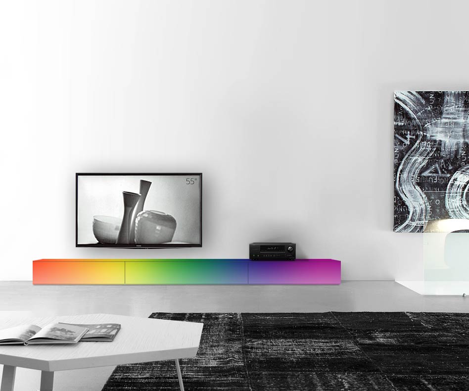 /Design Lowboard Fond L300 H27 mat RAL /Design Lowboard Fond L300 H27 mat RAL