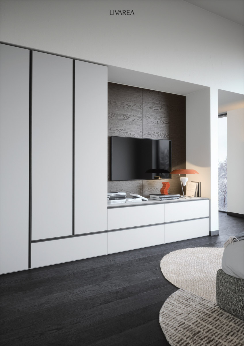 Mehrzweck Kleiderschrank mit TV-Nische Mehrzweck Kleiderschrank mit TV-Nische