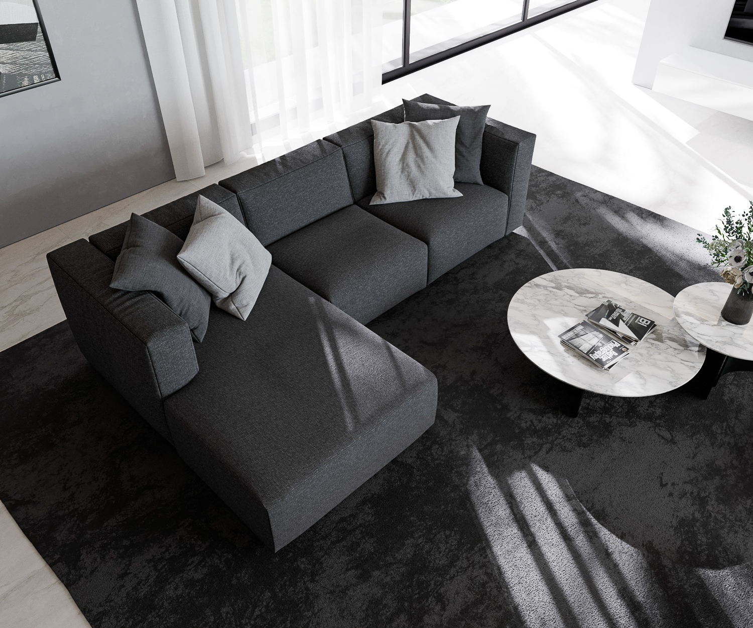 Prostoria Designer Wohnzimmersofa Match L exklusiv modern hochwertig stoffbezuege mit recamiere ecksofa dreisitzer frontal ansicht Prostoria Designer Wohnzimmersofa Match L exklusiv modern hochwertig stoffbezuege mit recamiere ecksofa dreisitzer frontal ansicht
