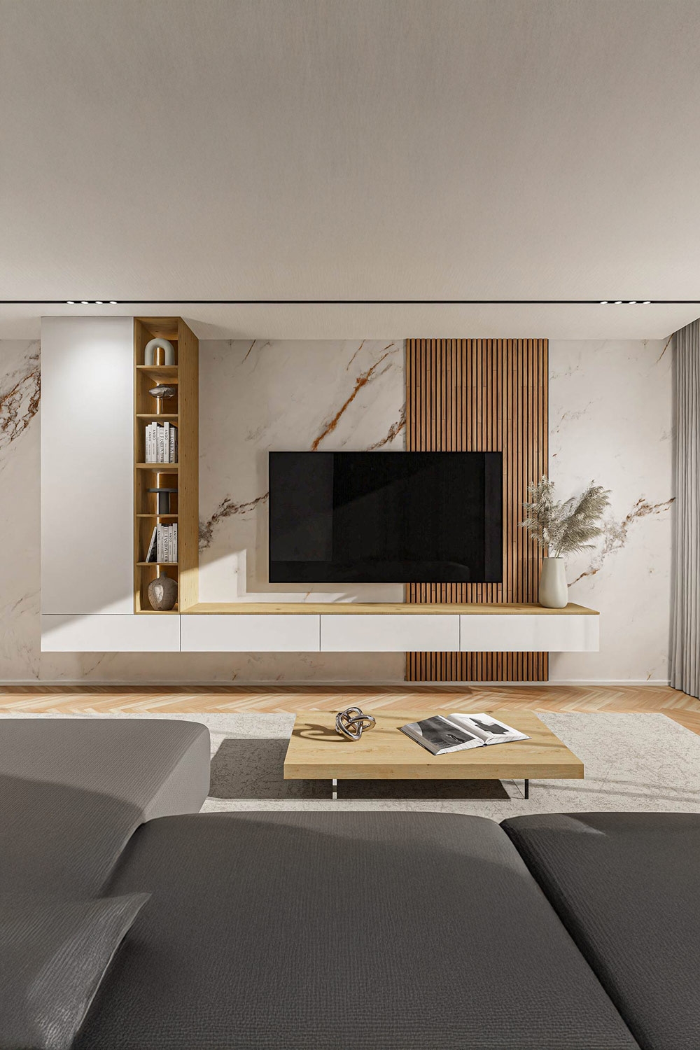 combinaison-harmonique-de-panneau-acoustique-et-carreaux-effet-marbre-pour-un-meuble-tv-mural-special