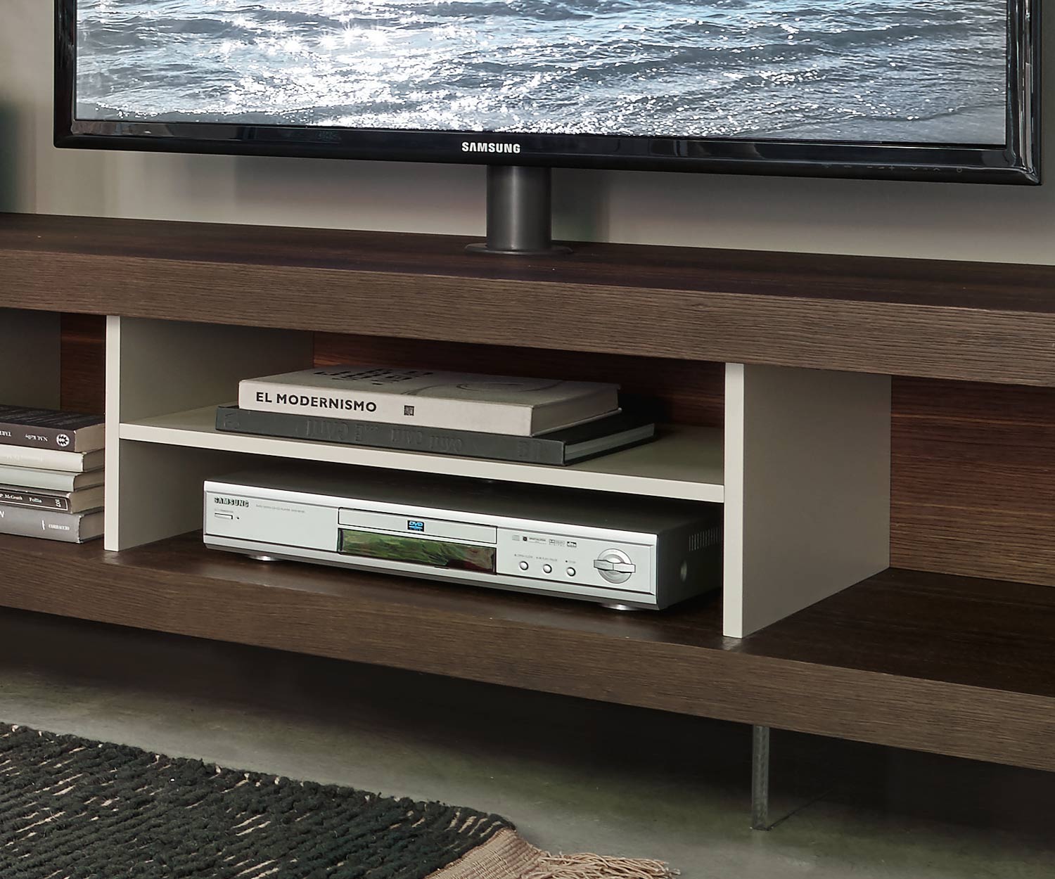 Modernes LIvitalia Open Design Design Lowboard im Detail offenes Regal für Hifi Geräte Modernes LIvitalia Open Design Design Lowboard im Detail offenes Regal für Hifi Geräte