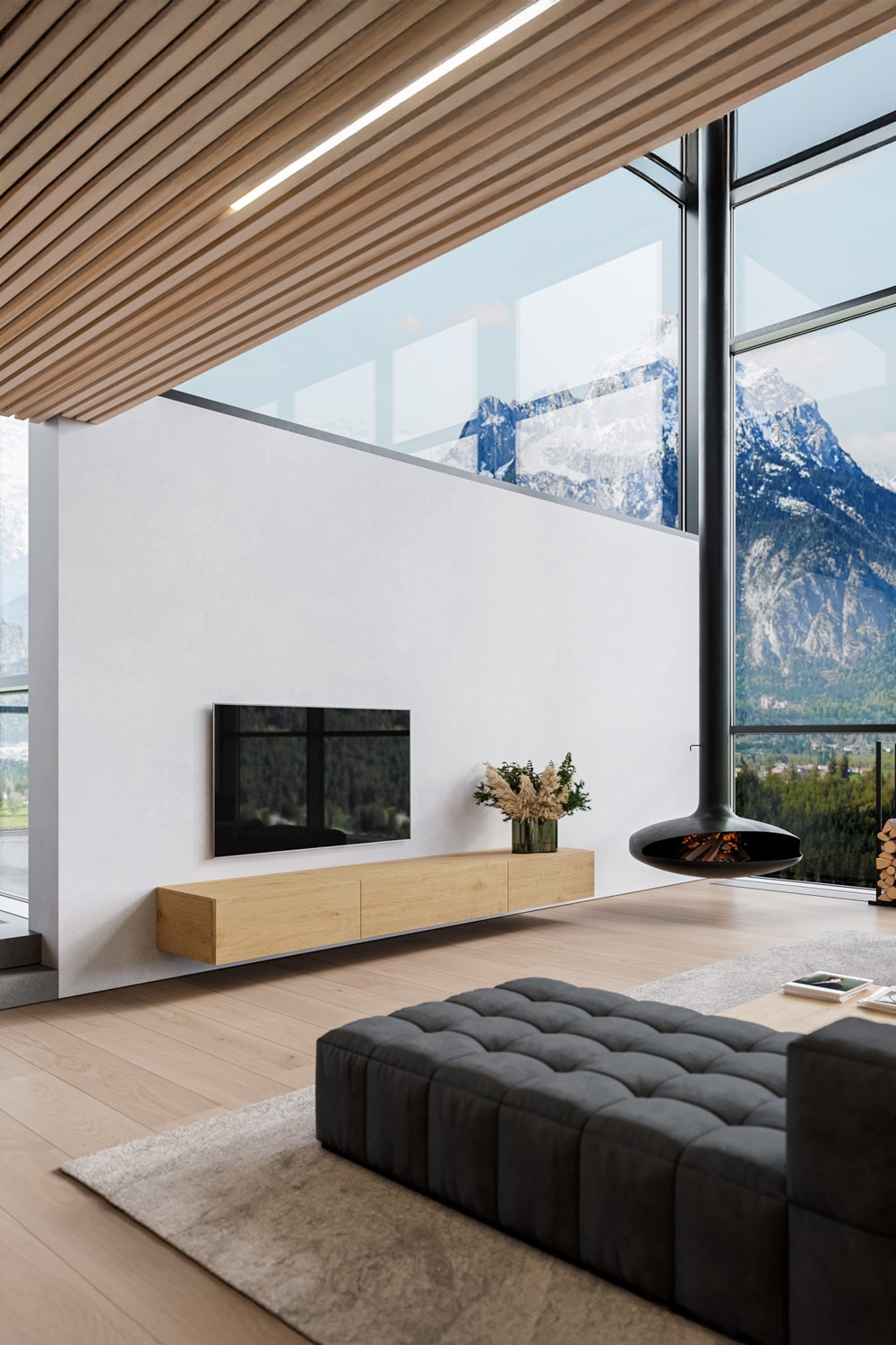 grosses-offenes-wohnzimmer-mit-verschiedenen-details-aus-holz