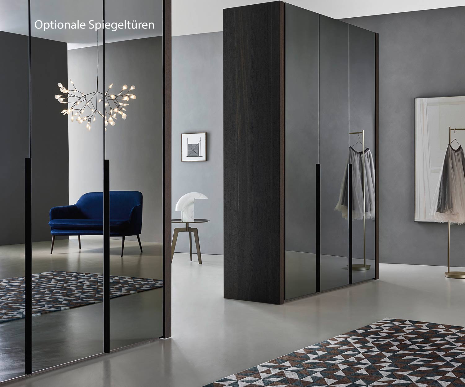 Armoire à chaussures design de Livitalia avec miroir Armoire à chaussures design de Livitalia avec miroir