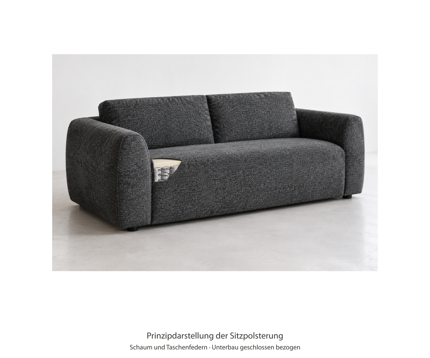 Livitalia Dubleno – Rembourrage de l’assise – schéma de principe Livitalia Dubleno – Rembourrage de l’assise – schéma de principe