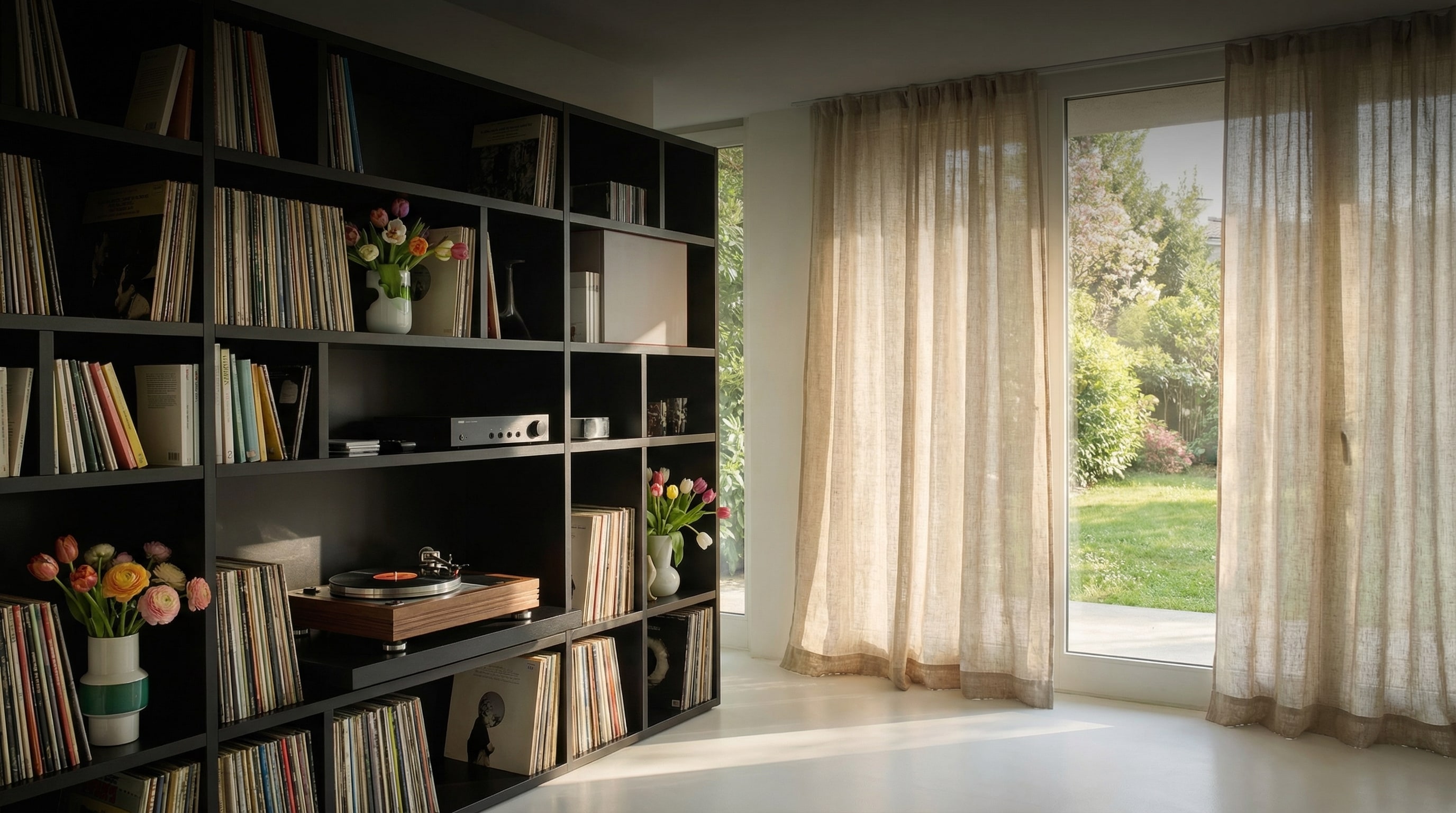 Frühlings-Soundtrack: Schallplatten Regalsysteme im Luxus-Design Frühlings-Soundtrack: Schallplatten Regalsysteme im Luxus-Design