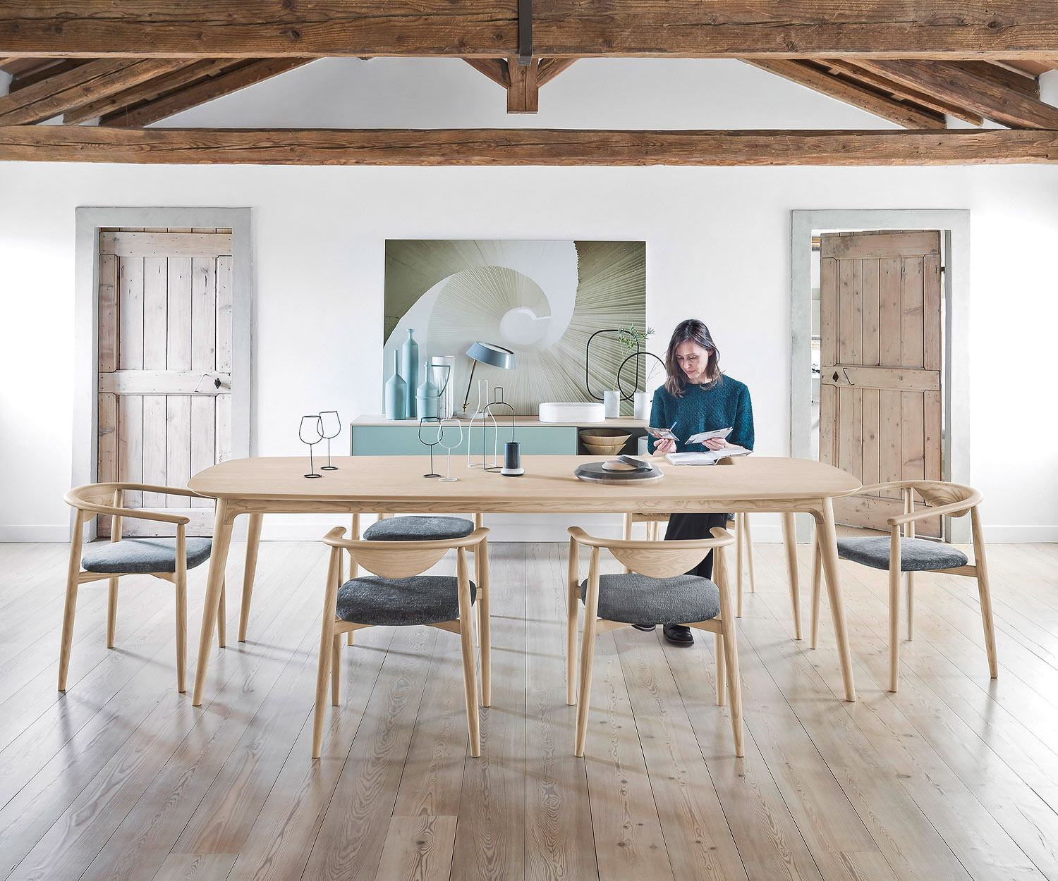 Hochwertiger Novamobili Design Tisch Hanami Esszimmertisch Eiche Hochwertiger Novamobili Design Tisch Hanami Esszimmertisch Eiche