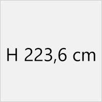 H 223,6 cm