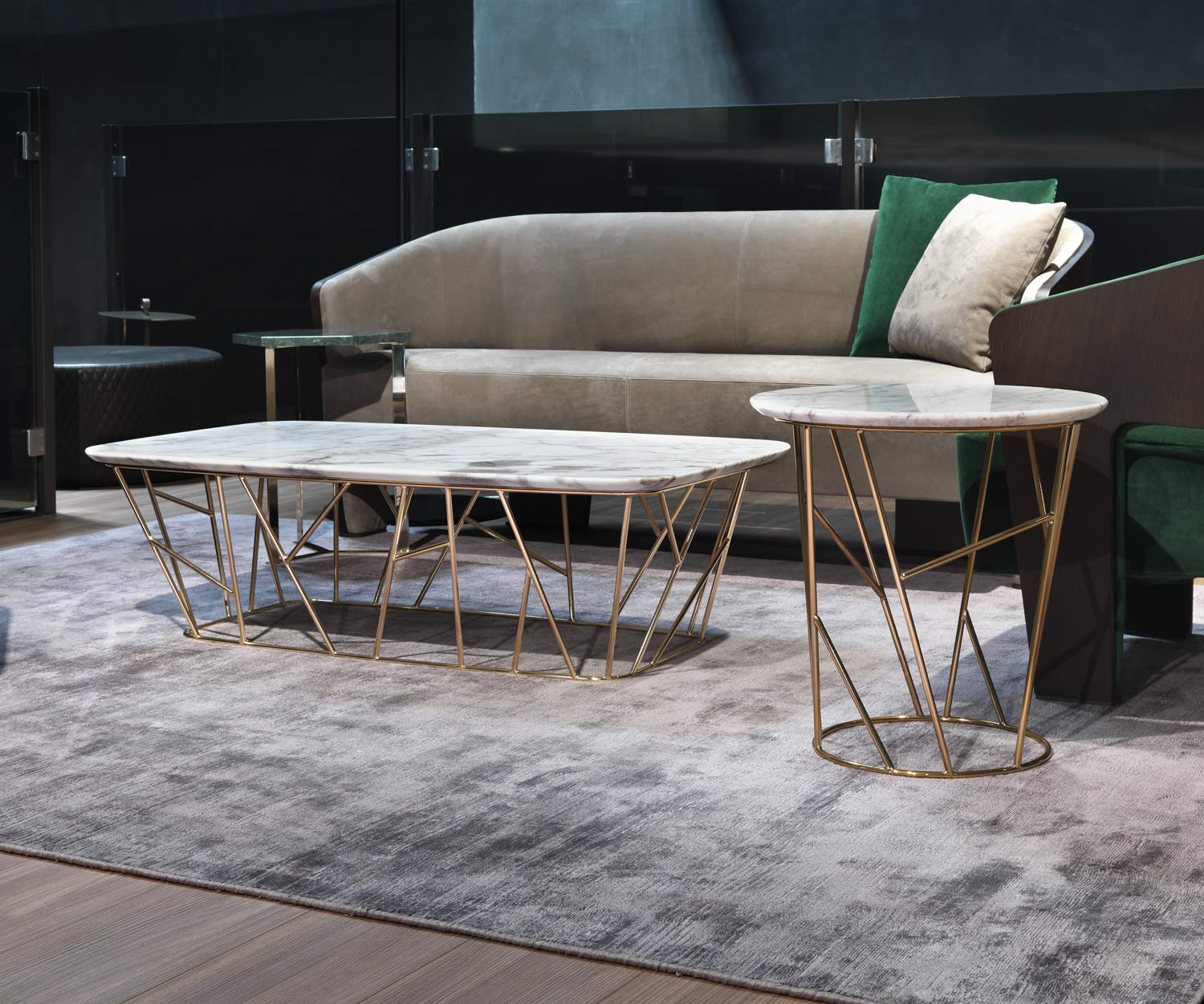 Marelli Couchtisch Twig Carrara Marmor Marelli Couchtisch Twig Carrara Marmor