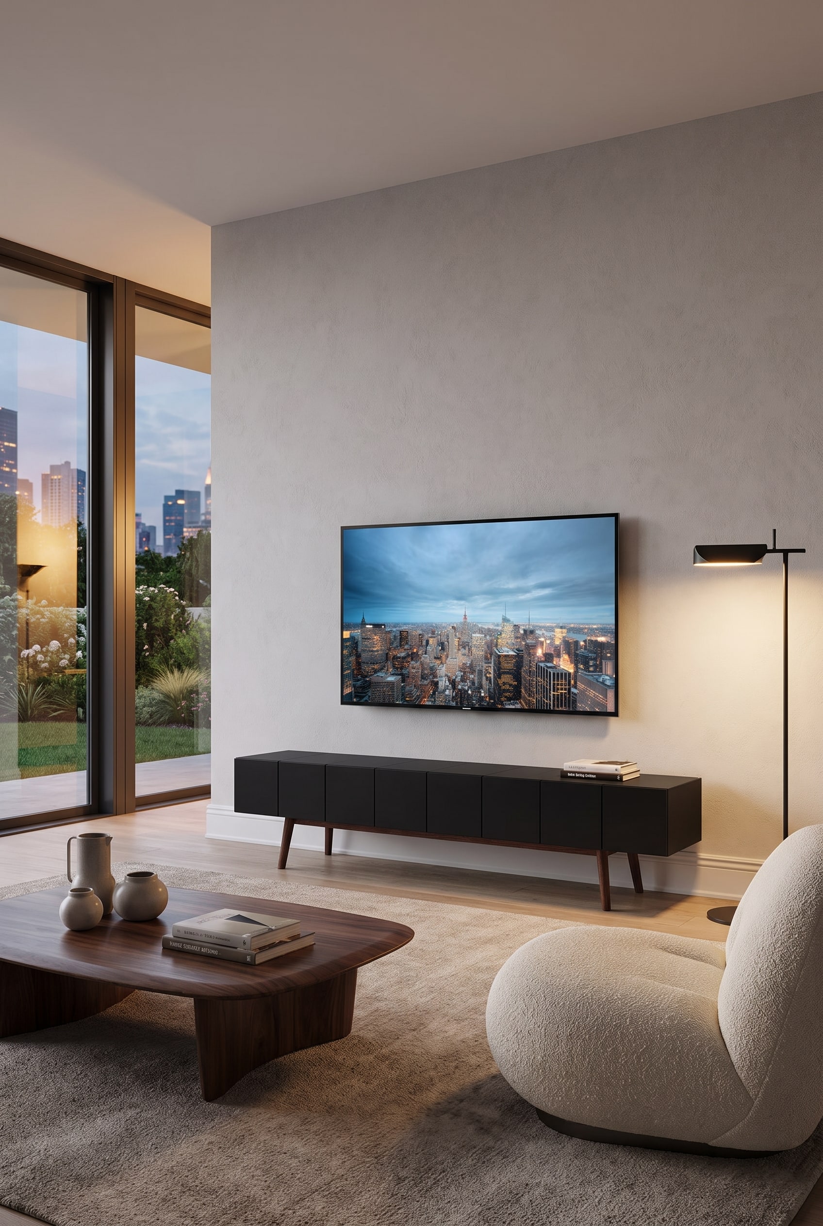 5 solutions pour cacher les c&acirc;bles de la TV sur le meuble du salon &mdash; Solution 4 : Le passage de c&acirc;bles dans les plinthes &ndash; Un d&eacute;tour cach&eacute; pour toutes les lignes