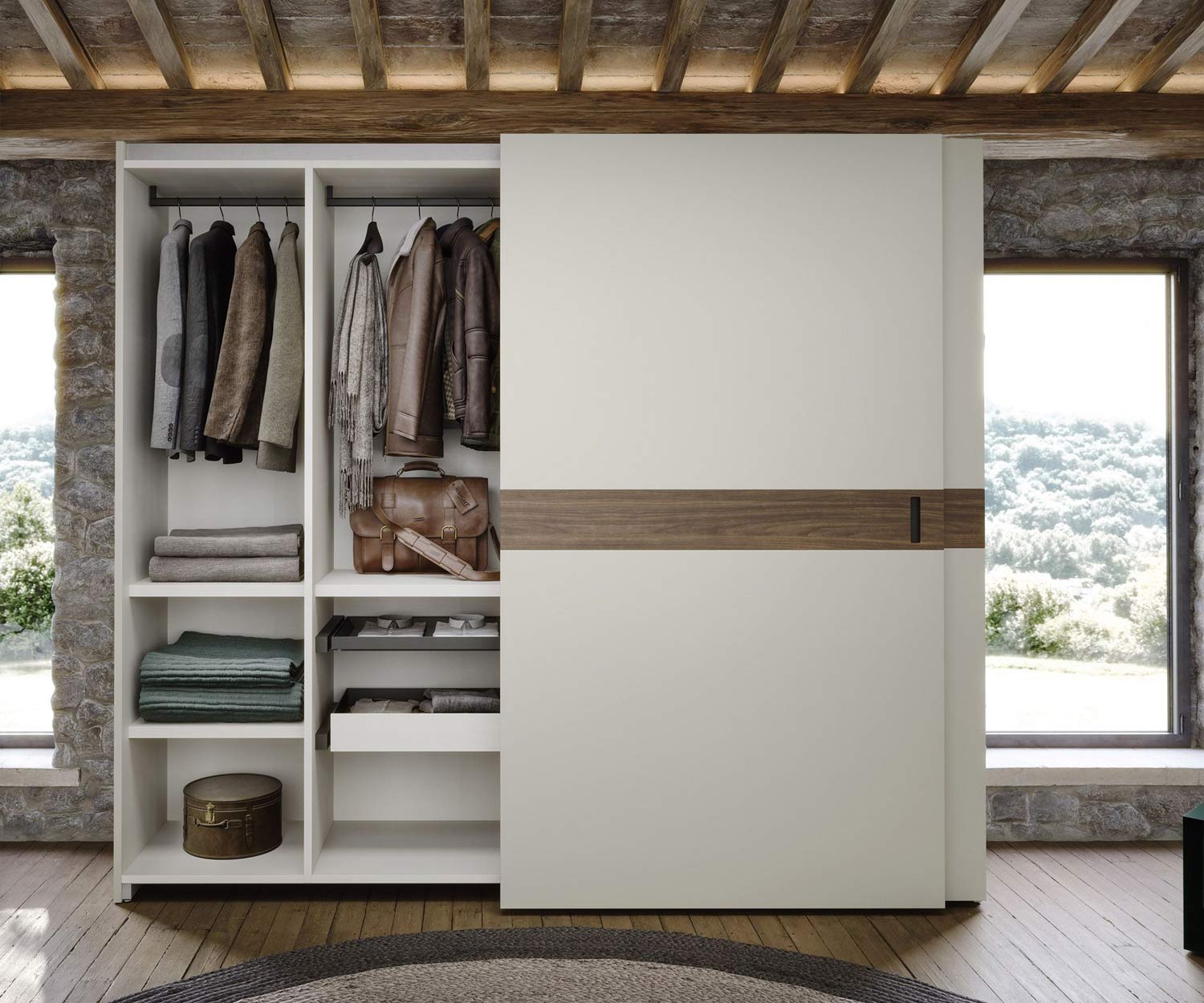 Armoire design avec portes coulissantes Armoire design avec portes coulissantes