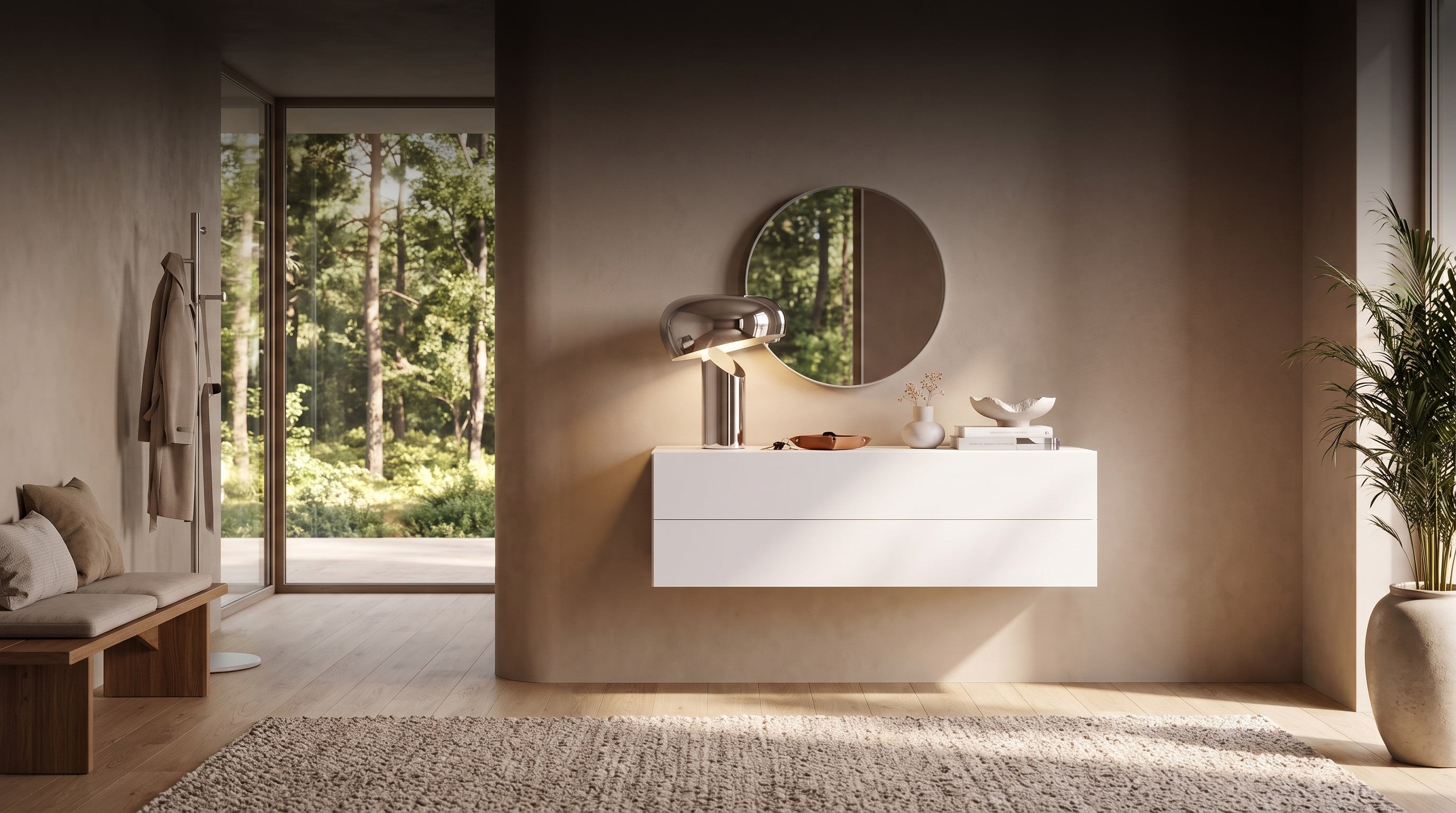 Schwebende Eleganz: 4 geniale Styling-Ideen für die Hängekommode