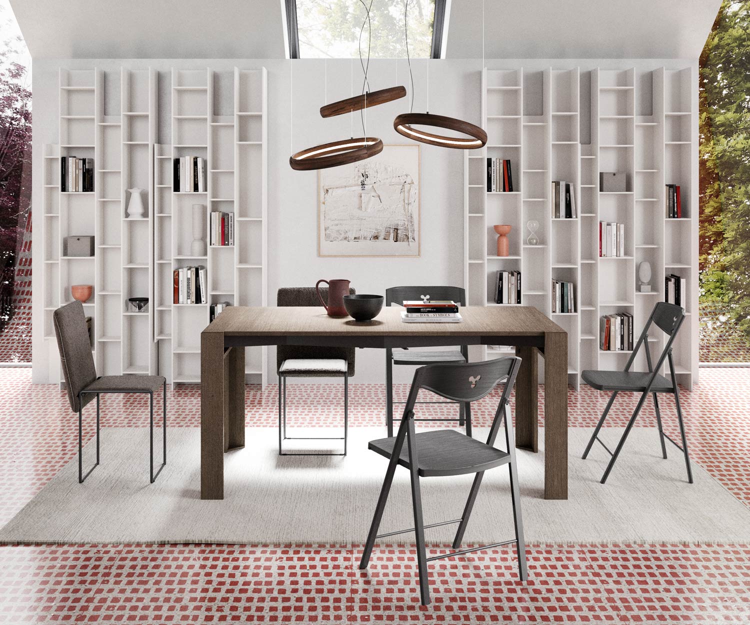 Ozzio_Konsole T024 ausziehbar zum esstisch mit Tischplatten Ozzio_Konsole T024 ausziehbar zum esstisch mit Tischplatten