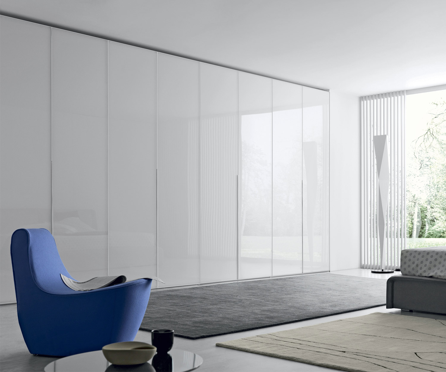 Novamobili Armoire design Crystal de haute qualité avec portes battantes Novamobili Armoire design Crystal de haute qualité avec portes battantes
