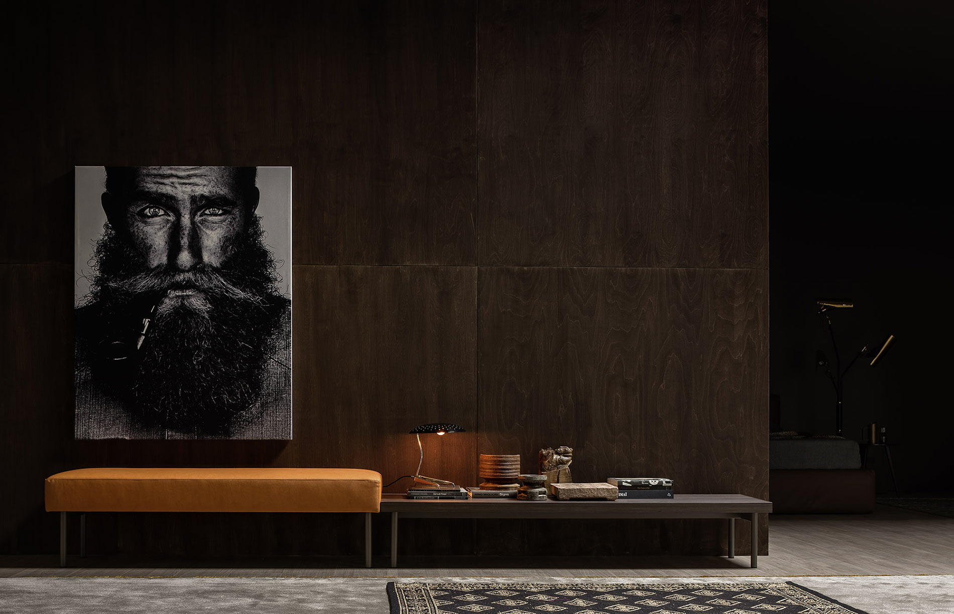 Banc design avec ou sans rembourrage