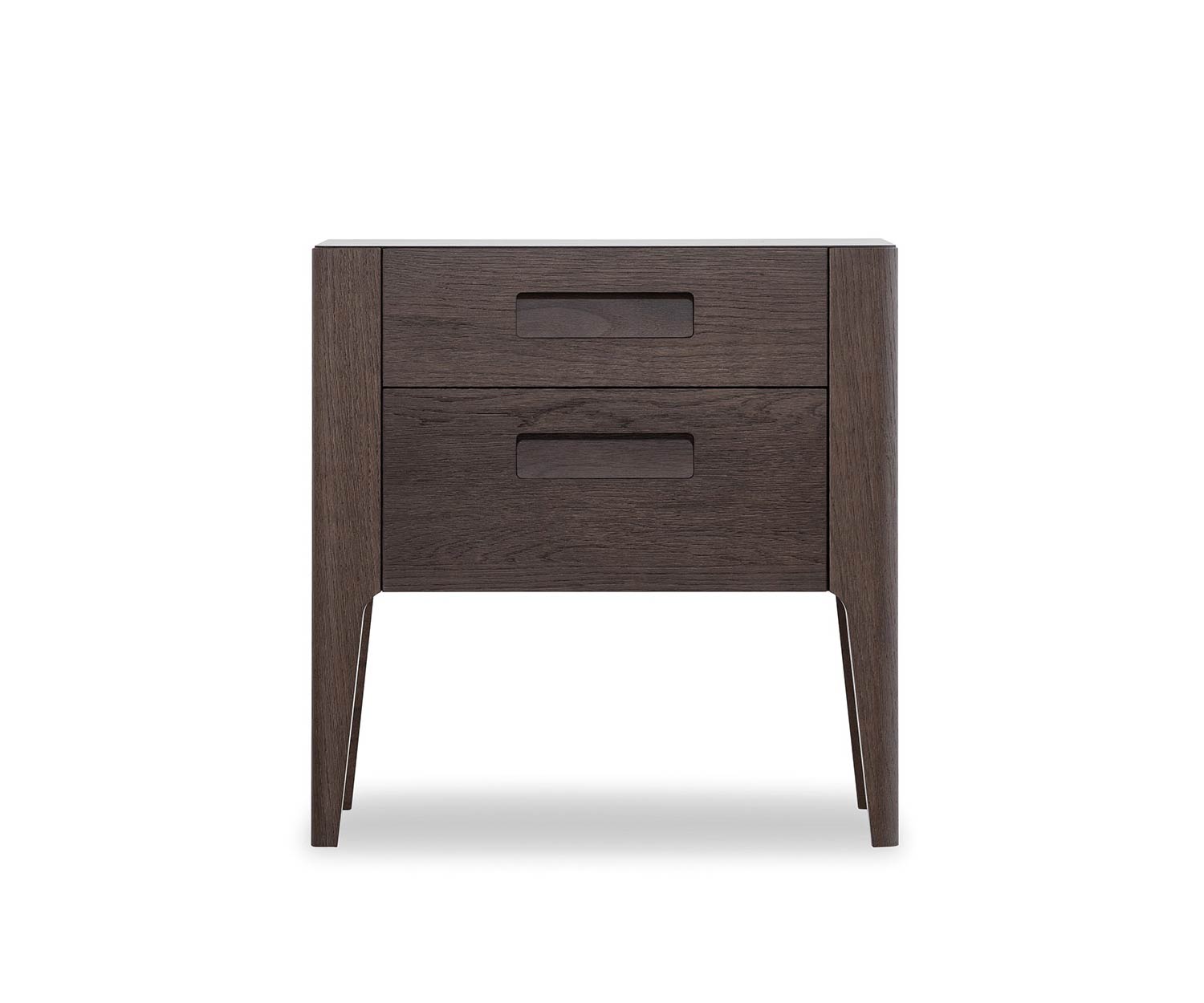 Novamobili Table de nuit Giotto 2 tiroirs Chêne Terra N01 Novamobili Table de nuit Giotto 2 tiroirs Chêne Terra N01