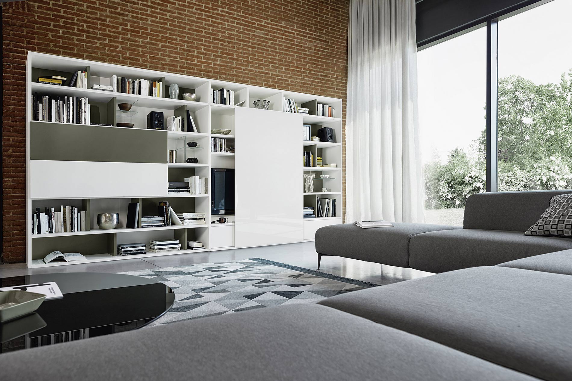 Armoire murale de salon Livitalia Armoire murale de salon Livitalia