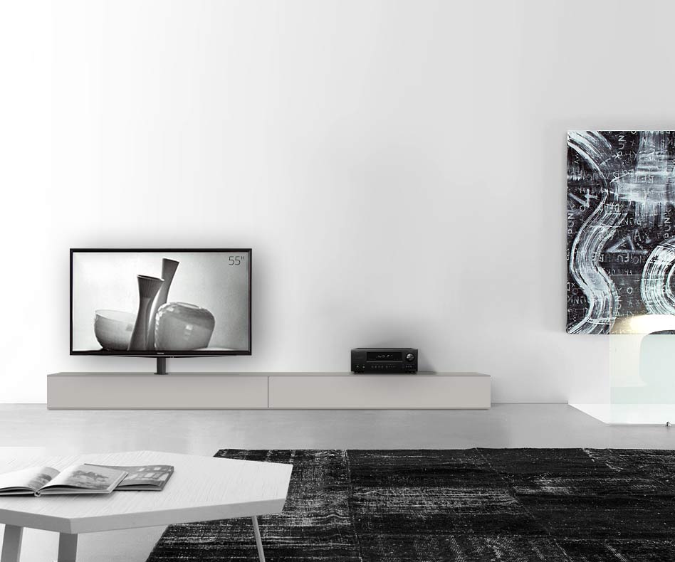 Design Lowboard Konfigurator mit TV Halterung Boden Breite 300 25,5 45 links matt hellgrau Design Lowboard Konfigurator mit TV Halterung Boden Breite 300 25,5 45 links matt hellgrau