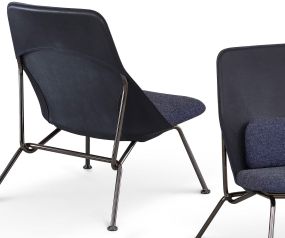 Moderne Prostoria Fauteuil design Strain bleu en détail