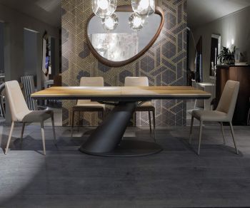Ozzio Sofia chaise de salle à manger design rembourrée beige