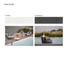Todus Baza Round Couleur de la structure Blanc Gris Gris foncé Anthracite