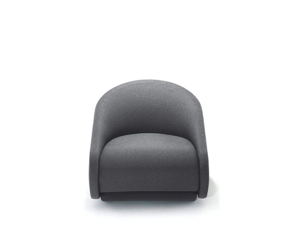 Prostoria Fauteuil-lit design UpLift avec revêtement en tissu gris