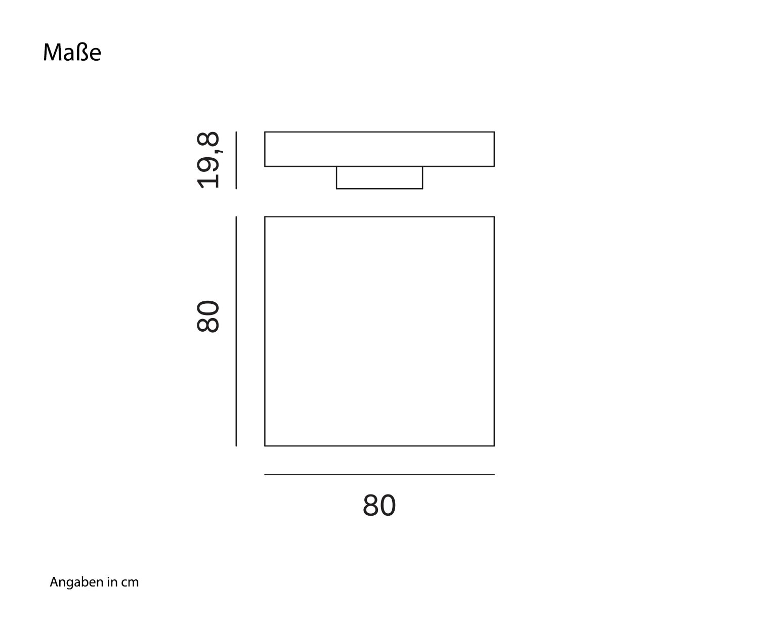 Novamobili Table basse Ombre Esquisse Dimensions Tailles