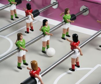 RS Barcelona Baby-foot RS#2 détail figures de joueurs 2 pieds