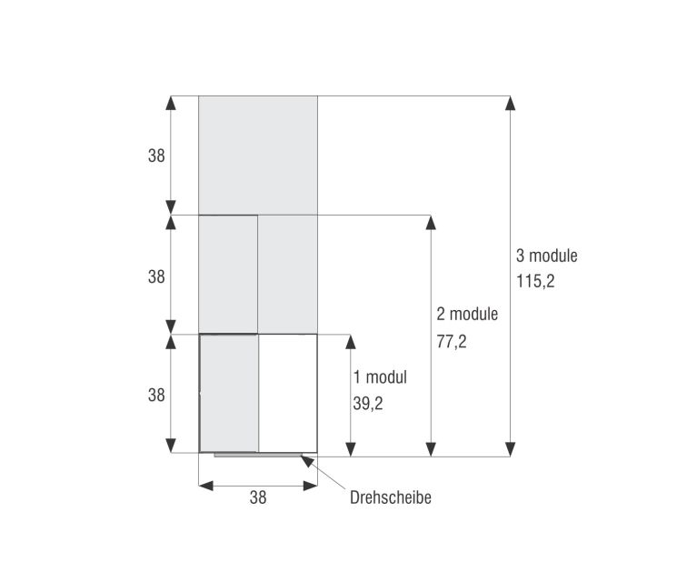 Novamobili Étagère sur pied Freebook Dimensions Esquisse Dimensions Tailles